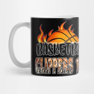 Classic Basketball Design Clippers Personalized Proud Name Mug